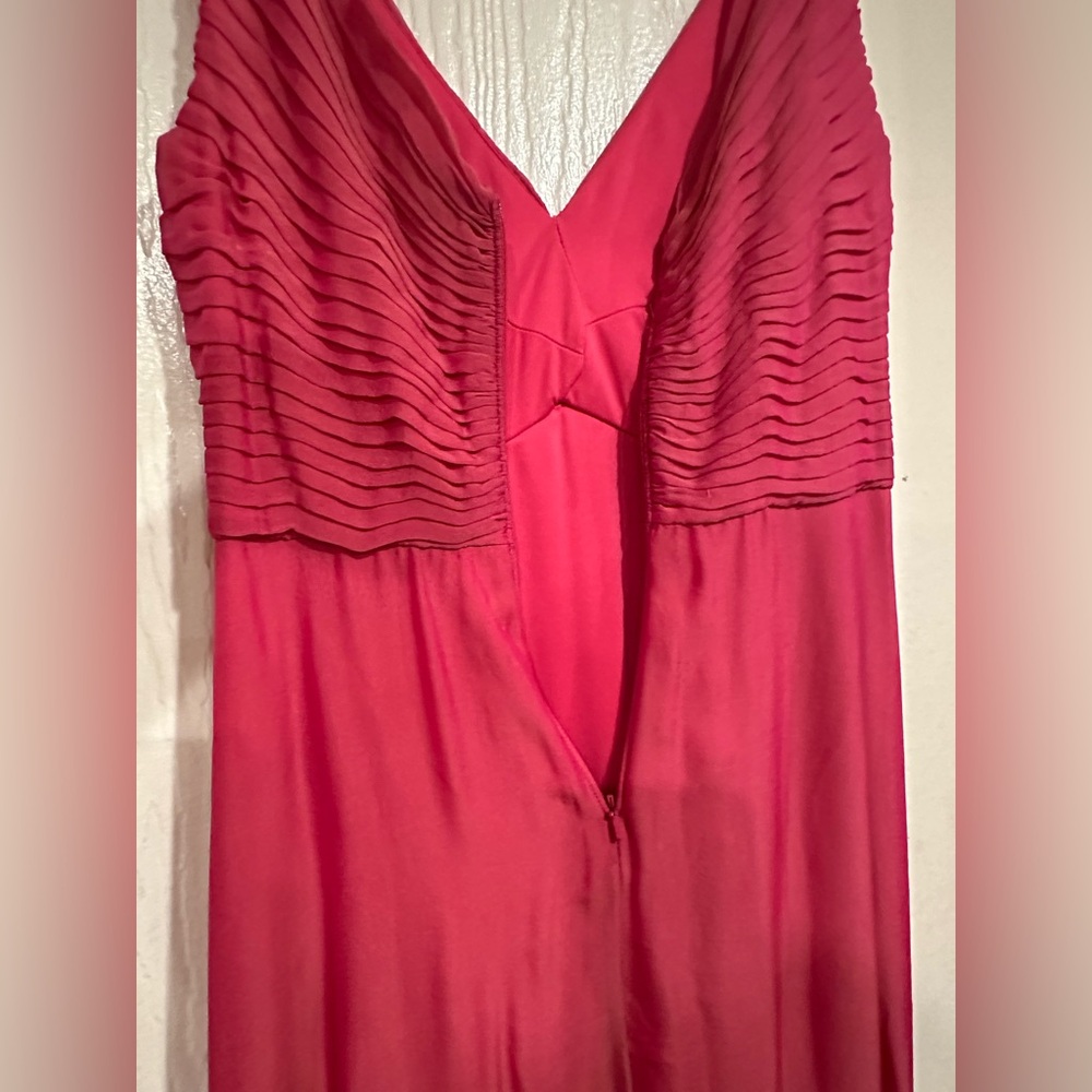 Tadashi Collection Dress Elegant Long Dress Pink Silk Evening Dress Size 10 - Picture 8 of 8